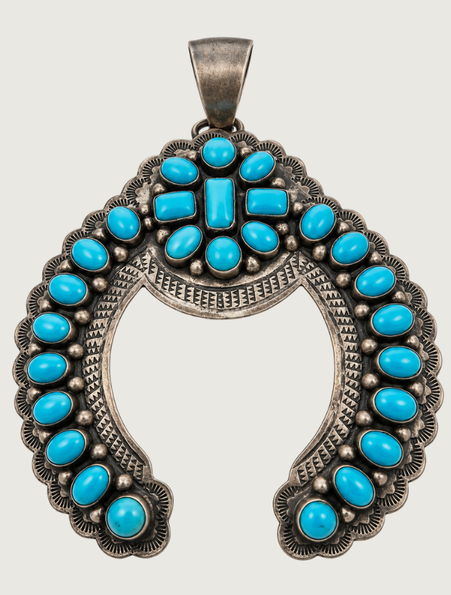 B.R.D. Sterling Silver & Turquoise Pendant