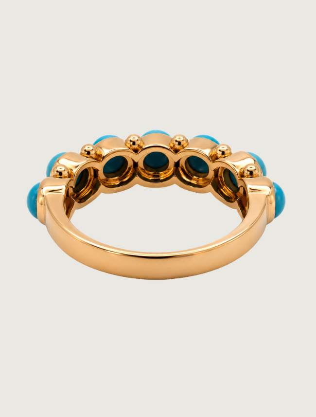 18K Rose Gold Turquoise Ring