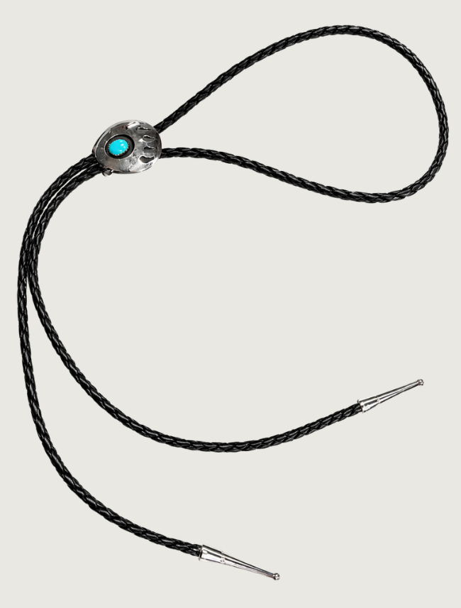 Virginia Lang Sterling Silver Bear Paw Bolo Tie