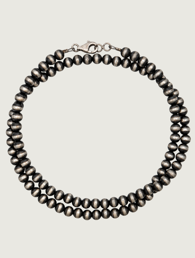Silver Beaded Necklace