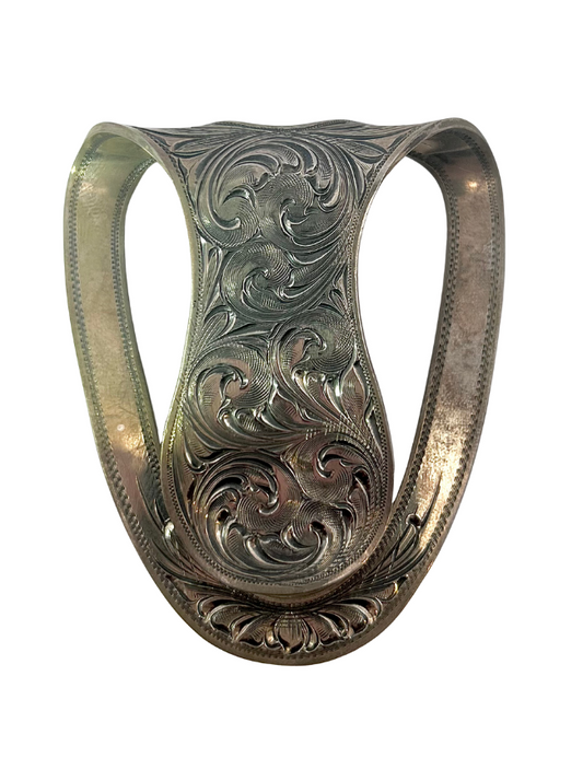 Clint Orms San Jac 1800 Sterling Silver Engraved Money Clip