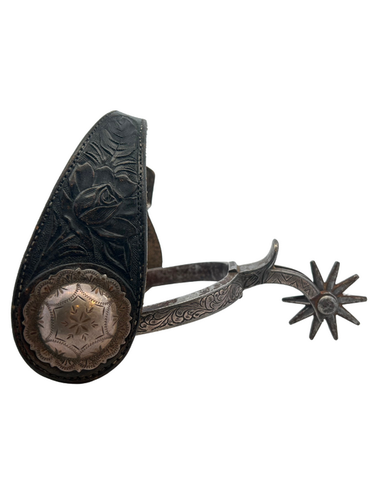 Silver Inlaid Vaquero Spurs