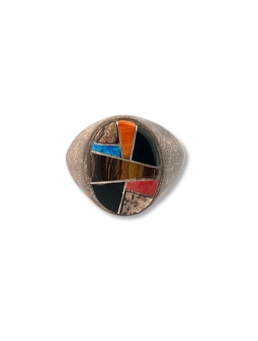 Sterling Silver Inlay Ring