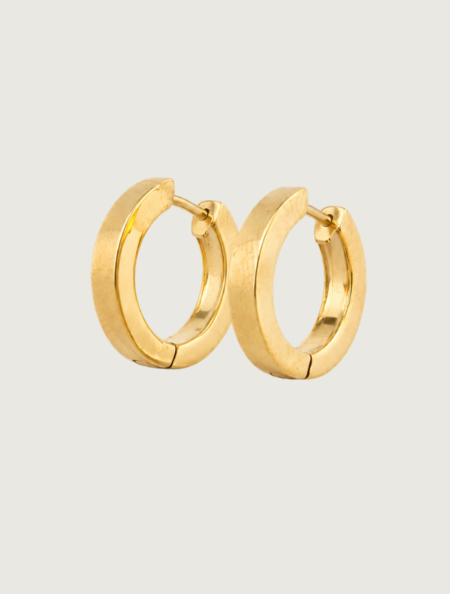 14K Yellow Gold Turquoise Earrings