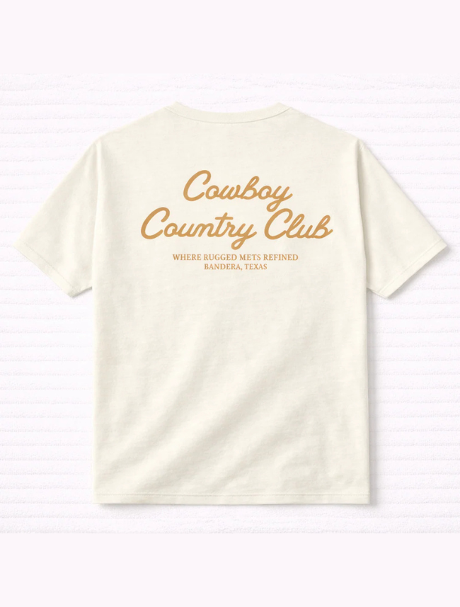 Cowboy Country Club Club Script Tee
