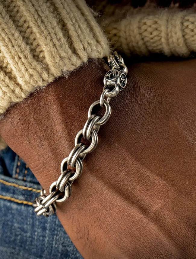 William Henry 'Crete' Sterling Silver Rolo Chain Bracelet