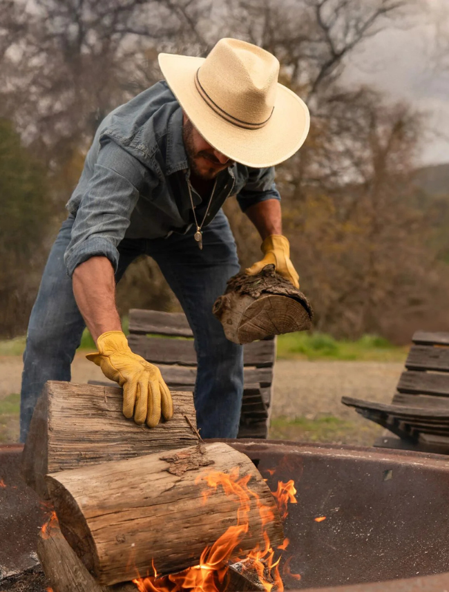 Stetson Sawmill Palm Leaf Western Hat