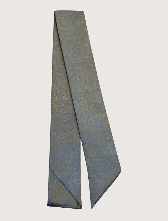 Wyoming Traders Skinny Jacquard Silk Wild Rag