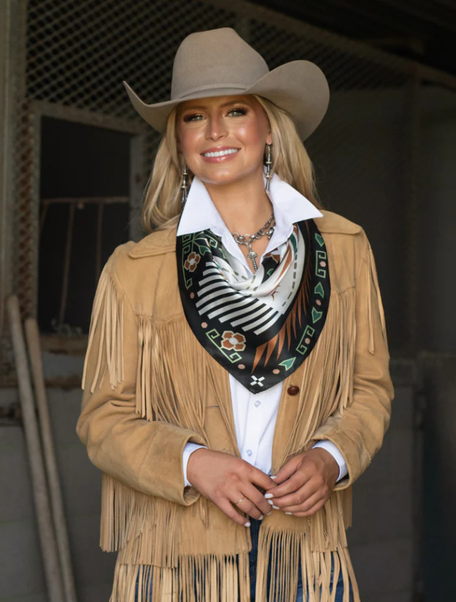 Fringe Scarves "Spirit" Silk Scarf