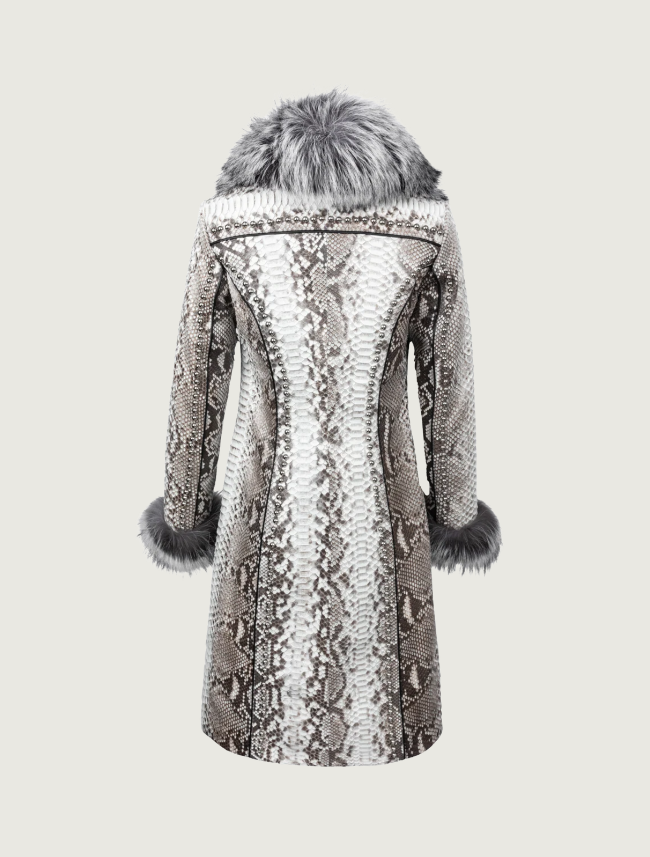Pinto Ranch Gray Python Coat