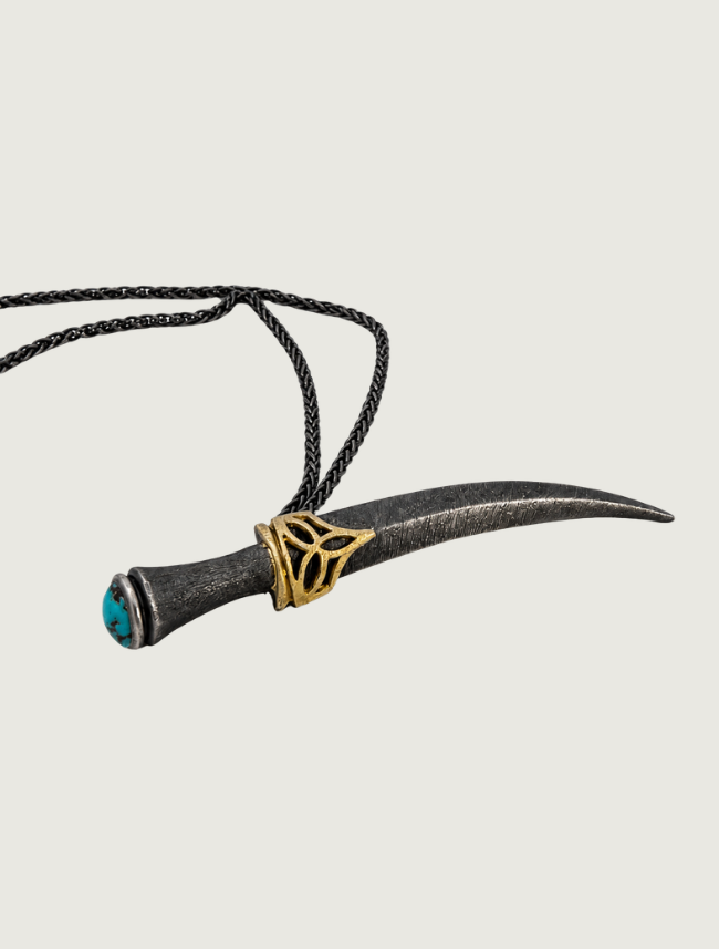 Sterling Silver & Turquoise Pendant Necklace