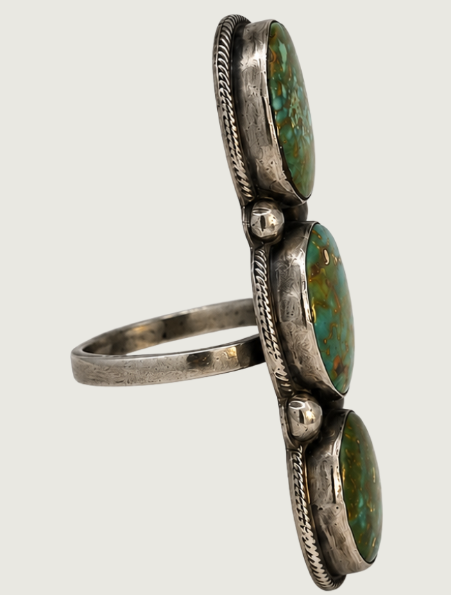 Kathleen Chavez Sterling Silver & Turquoise Ring