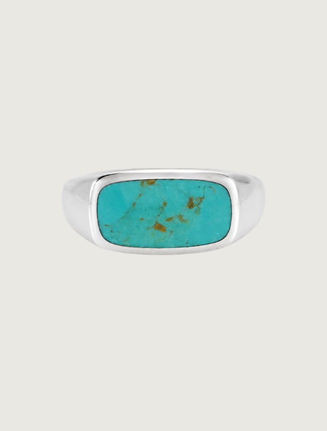Kabana Men's RP Sterling Silver & Turquoise Ring