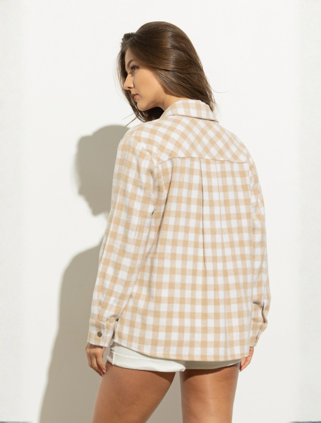 Blue B Gingham Yarn Dyed Pocket Front Shirt Jacket