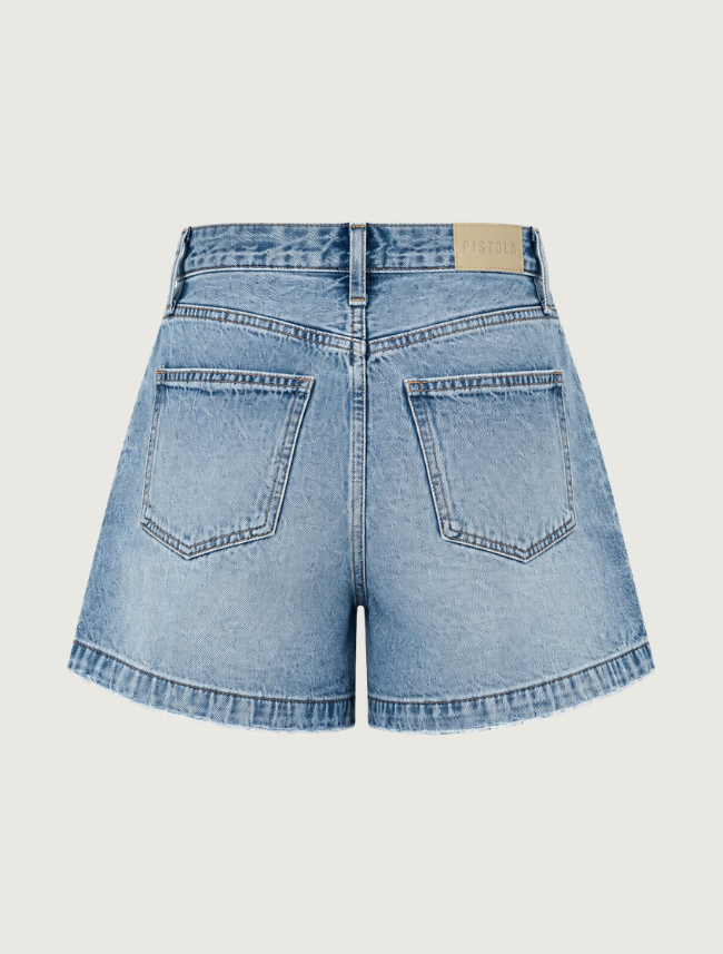 Pistola Saige High Rise A-Line Shorts in French Riviera
