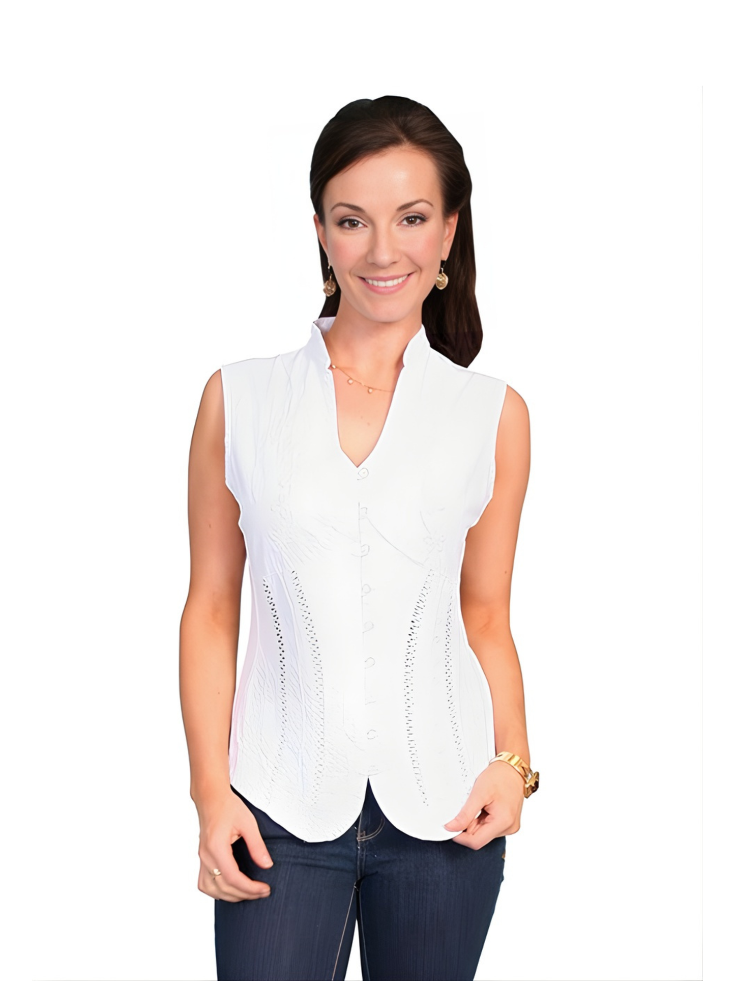 Scully Women's Cotton Sleeveless Blouse