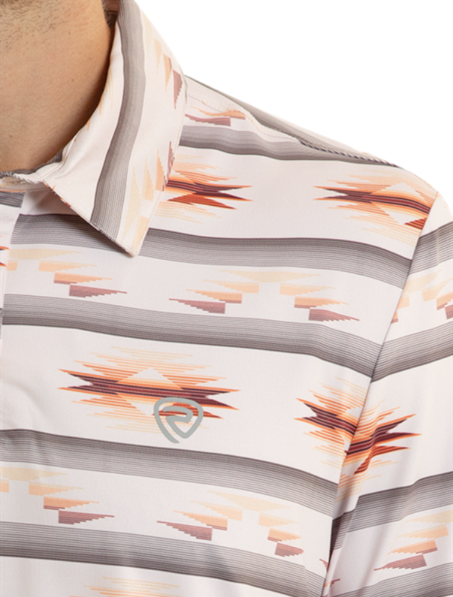 Rock & Roll Denim Men's Aztec Printed Polo