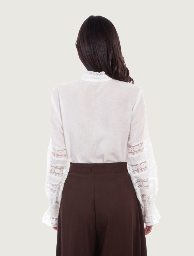 Scully Women's White Lace Blouse