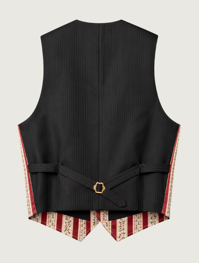 Scully Men's Floral Striped Classic Vest