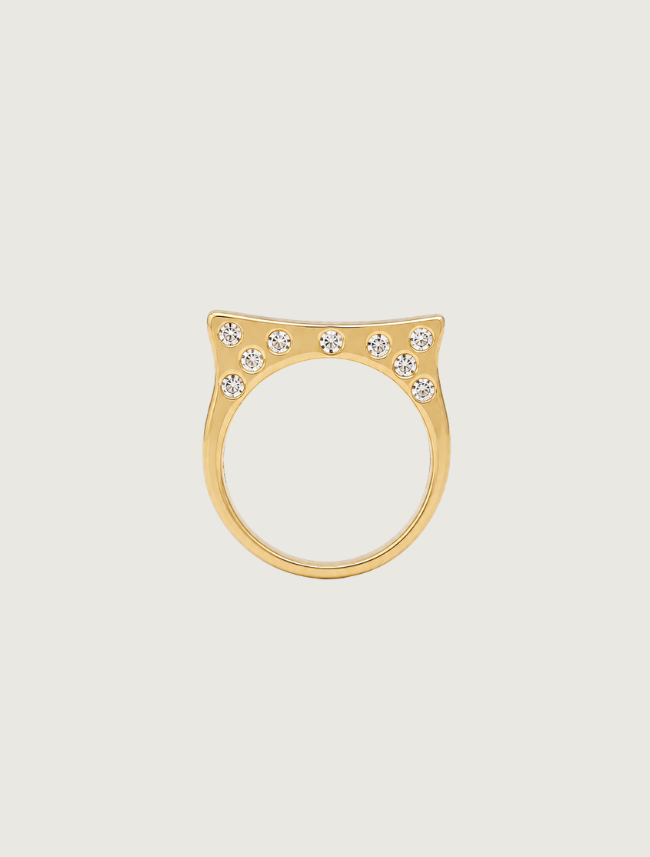 14K Yellow Gold Turquoise & Diamond Ring