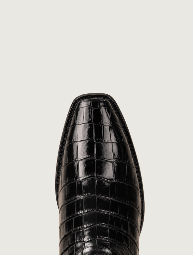 Old Gringo Richmond Nile Crocodile Cowboy Boots in Black