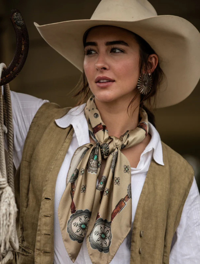 Fringe Scarves "Flagstaff" Silk Scarf