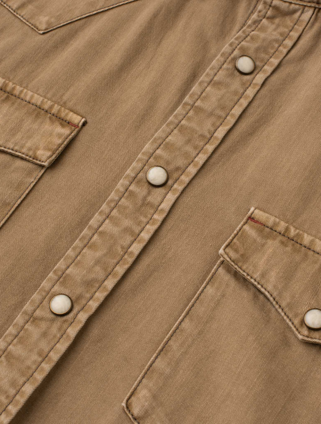 Madison Creek Bisley Western Shirt in Tan