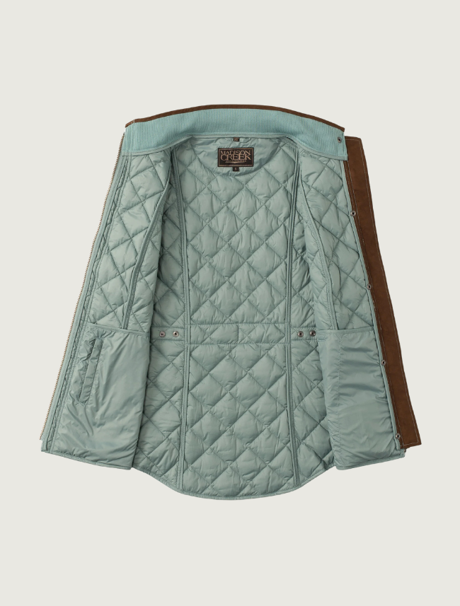 Madison Creek Vista Quilted Nylon Vest in Topaz