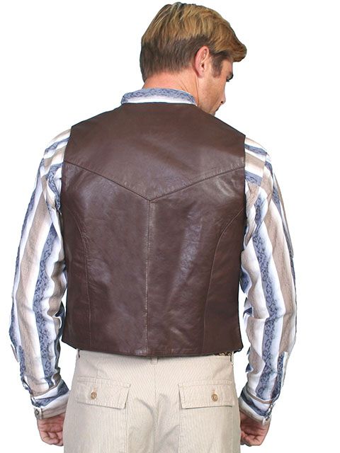 Men's Snap Front Lambskin Vest