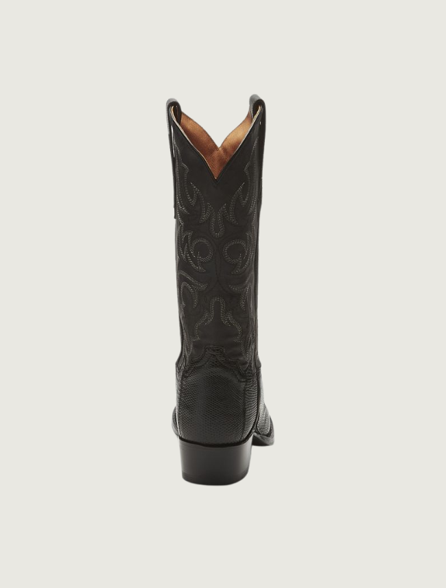 Tony Lama Nacogdoches Black Lizard Cowboy Boots
