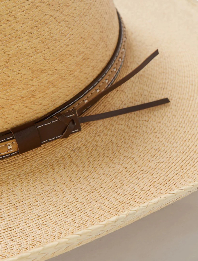 Stetson Sawmill Palm Leaf Western Hat