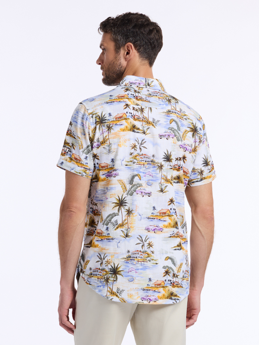 Robert Graham Curtis Short Sleeve Button Down Shirt