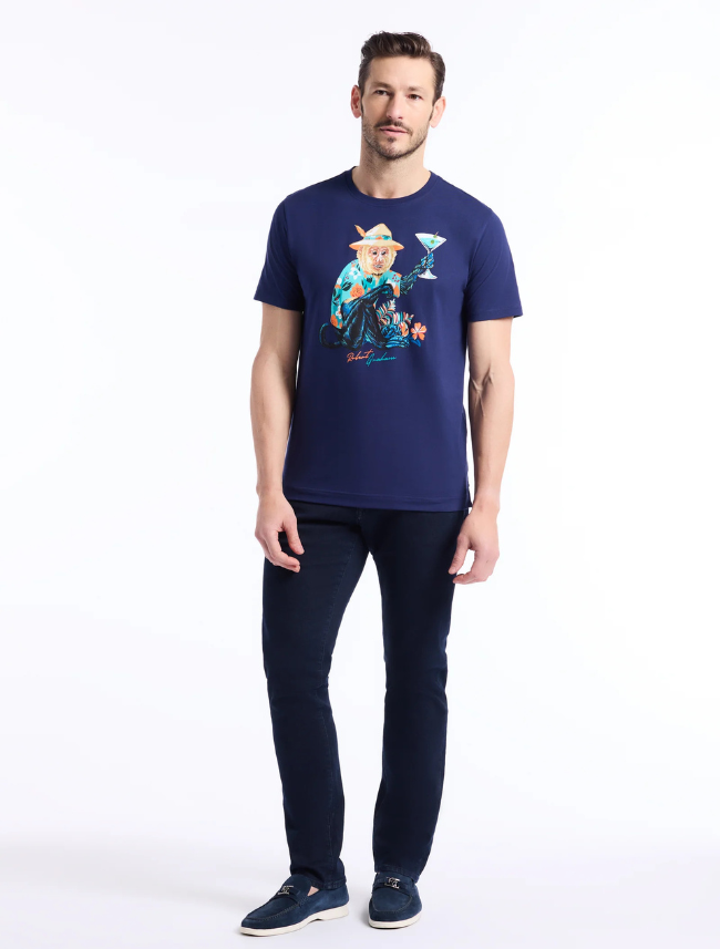 Robert Graham Men's Monkey Vacation Short Sleeve T-Shirt