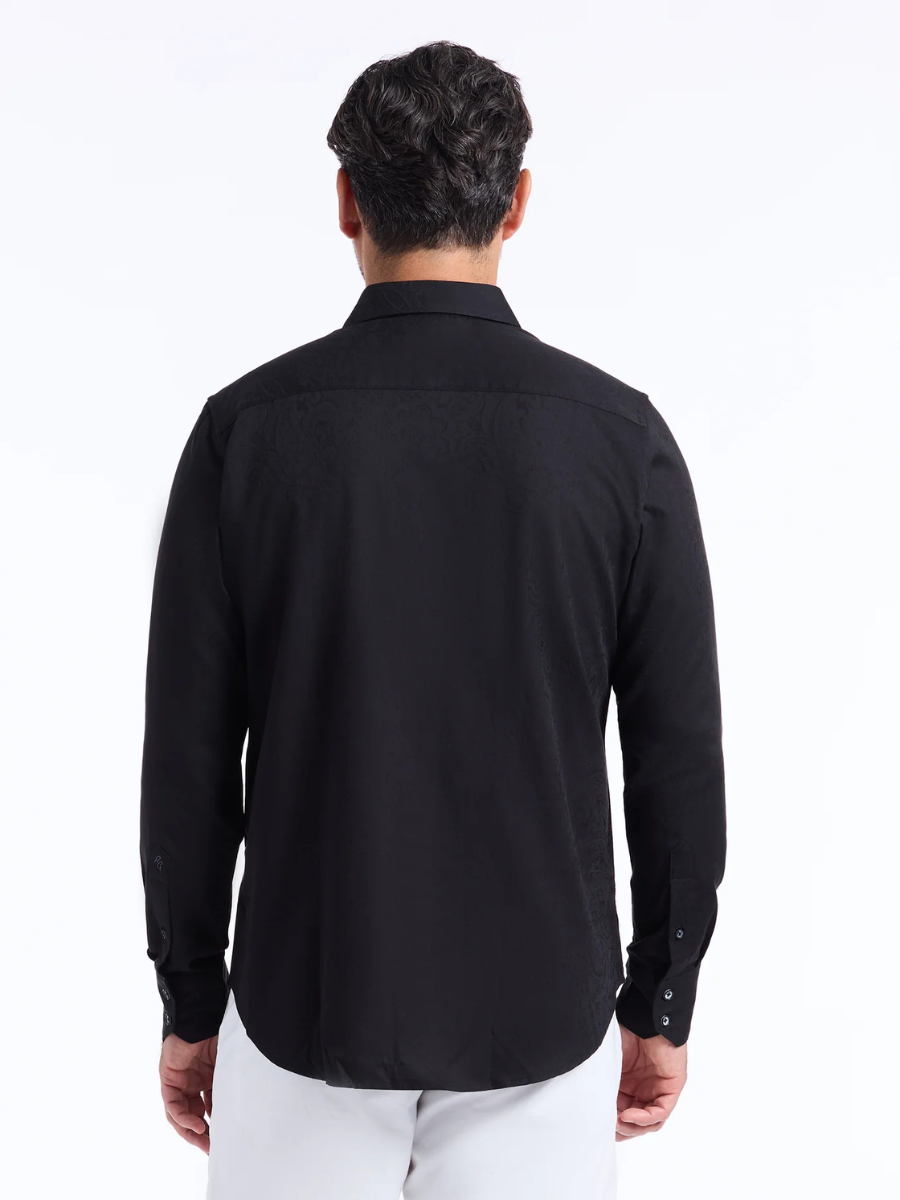 Robert Graham Hudson Long Sleeve Woven Shirt in Black