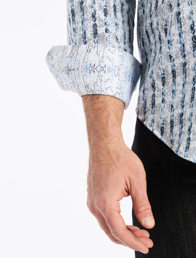 Robert Graham Men's Wooster Long Sleeve Button Down Shirt in White