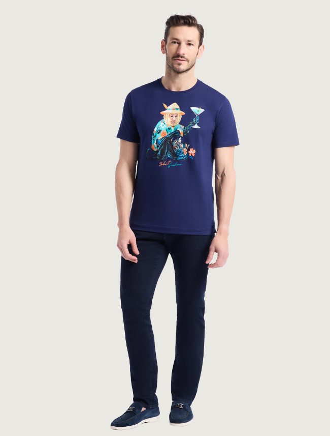 Robert Graham Men's Monkey Vacation Short Sleeve T-Shirt