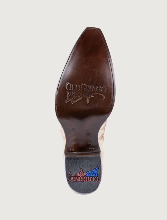 Old Gringo Yippee Ki Yay Wilkie Cowgirl Boots in Bone