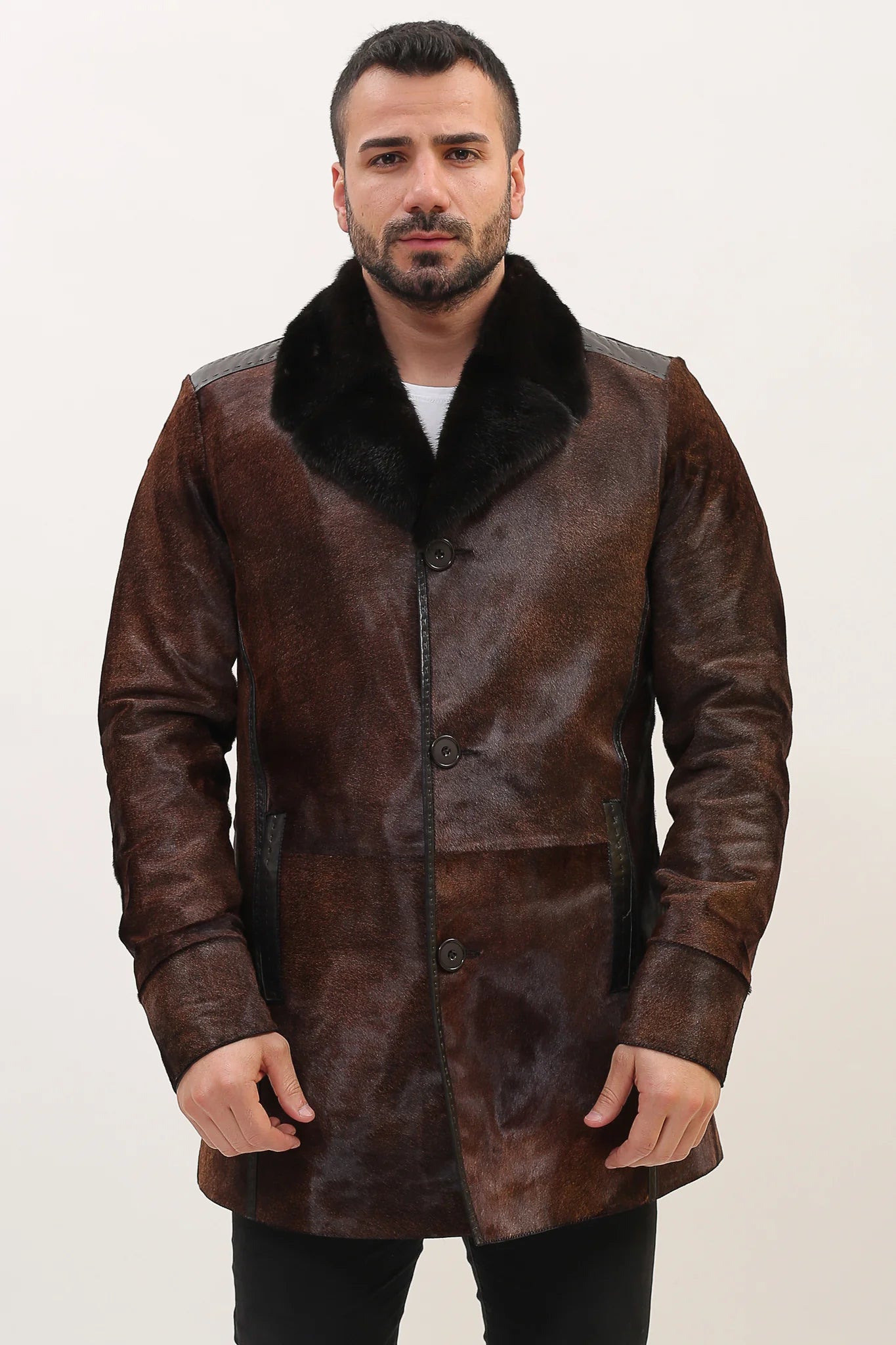Mavericks Men's Cavallino Coat Brown