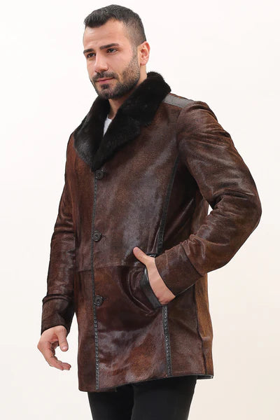 Mavericks Men's Cavallino Coat Brown