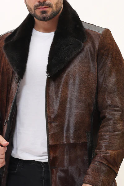 Mavericks Men's Cavallino Coat Brown