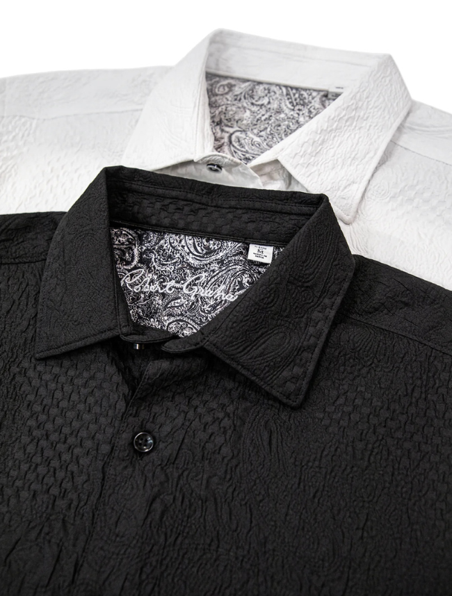 Robert Graham Men's Devonshire Long Sleeve Button Down Shirt in Black