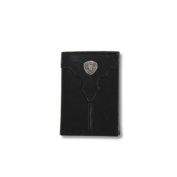 Ariat Men's Center Bump Shield Trifold Wallet