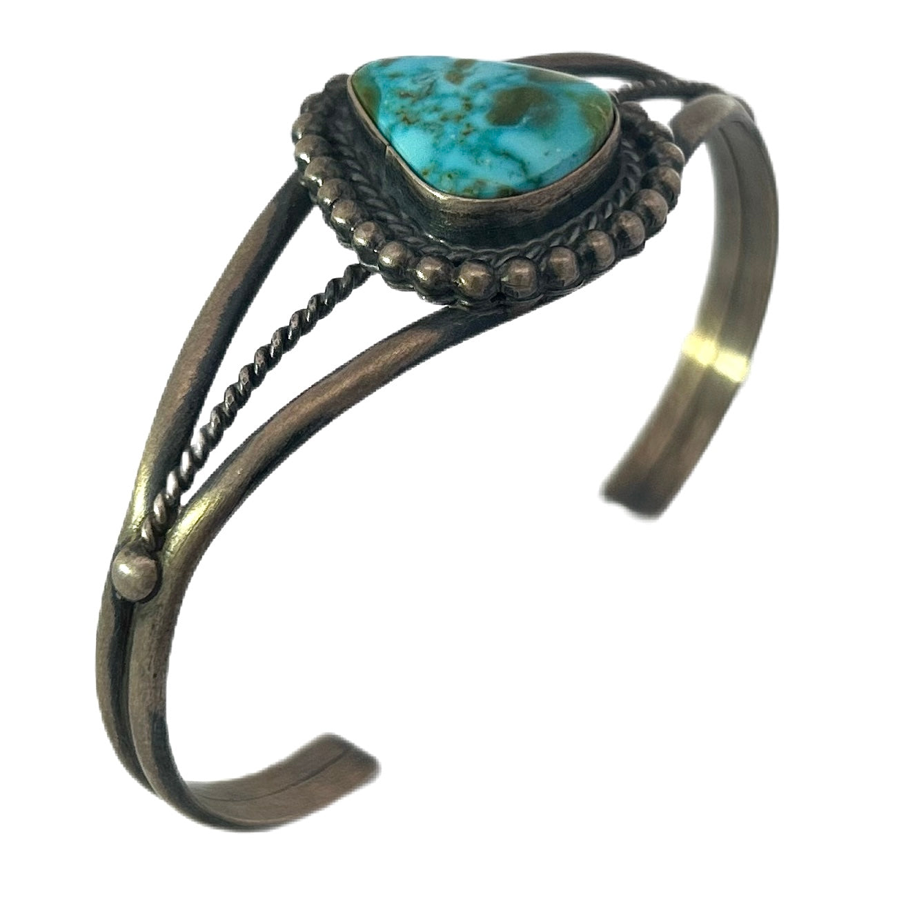 Dave Skeets Sterling Silver Turquoise Cuff Bracelet