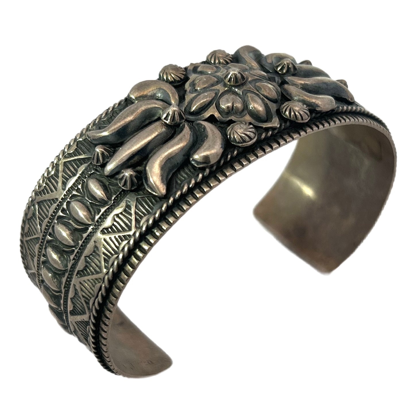 Darryl Becenti Sterling Silver Cuff Bracelet