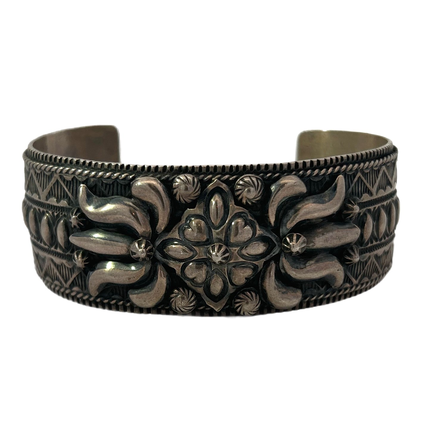 Darryl Becenti Sterling Silver Cuff Bracelet