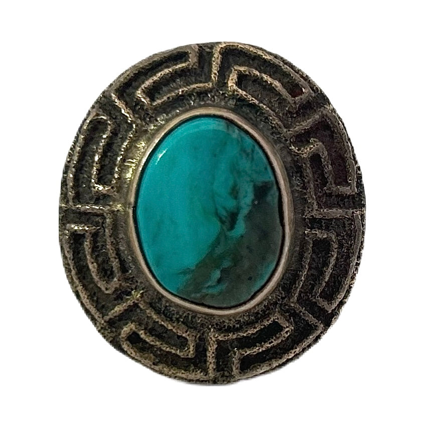 Dino Garcia Sterling Silver Turquoise Ring
