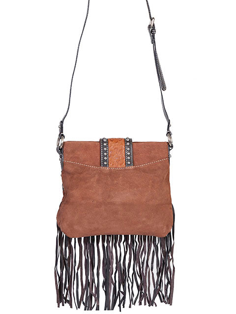 Scully Suede and Leather Fringe Handbag