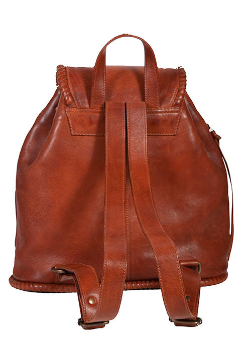 Scully Leather Whip Stitch Backpack