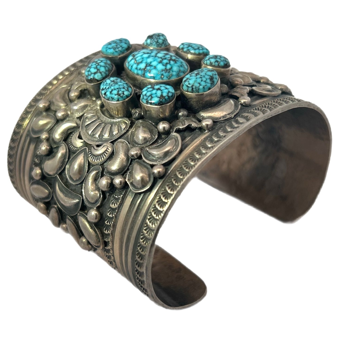 Gilbert Tom Sterling Silver & Turquoise Cuff Bracelet