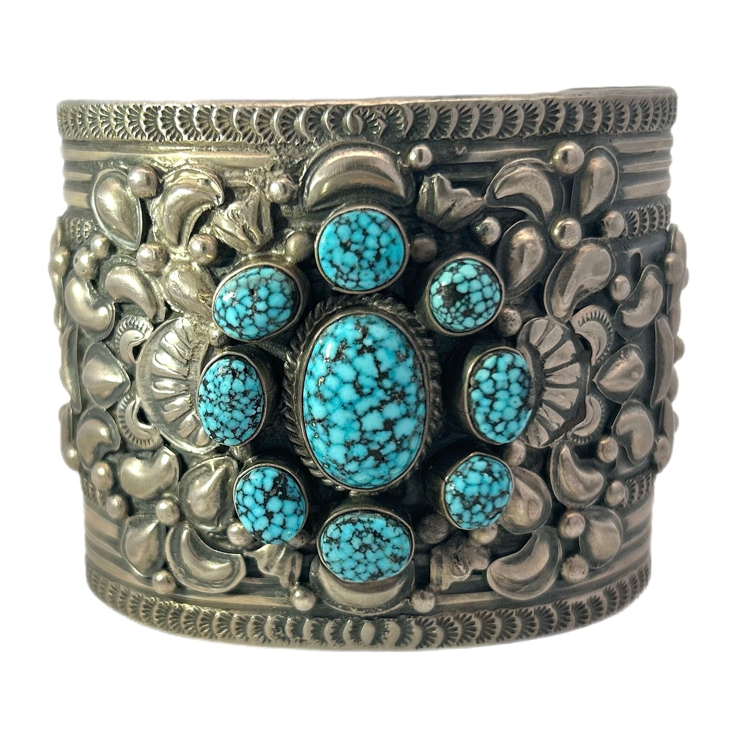 Gilbert Tom Sterling Silver & Turquoise Cuff Bracelet